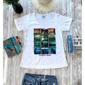 Curitiba Brasil Graphic short sleeve tee NWOT